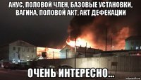 анус, половой член, базовые установки, вагина, половой акт, акт дефекации очень интересно...