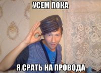 усем пока я срать на провода