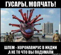 гусары, молчать! шлем - коронавирус в индии ,а не то что вы подумали