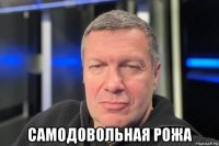  самодовольная рожа