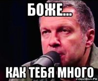 боже... как тебя много