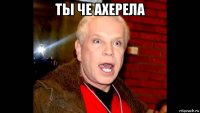 ты че ахерела 