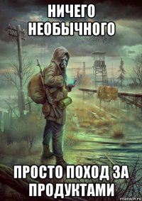 ничего необычного просто поход за продуктами
