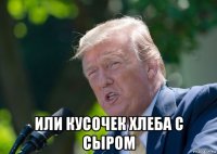  или кусочек хлеба с сыром