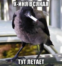 х-йня всякая тут летает