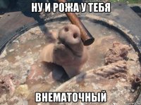 ну и рожа у тебя внематочный