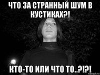 что за странный шум в кустиках?! кто-то или что то..?!?!