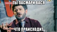 ты пасмари вася что праисходит