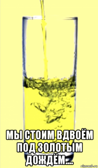 мы стоим вдвоём под золотым дождём....