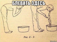 блевать здесь 