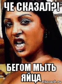 че сказал?! бегом мыть яйца