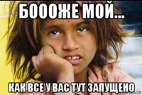 боооже мой... как все у вас тут запущено