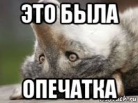 это была опечатка