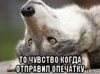  то чувство когда отправил опечатку