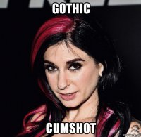 gothic cumshot
