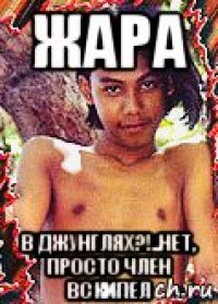 жара в джунглях?!..нет, просто член вскипел