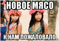новое мясо к нам пожаловало