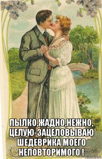  пылко,жадно,нежно, целую-зацеловываю шедеврика моего неповторимого !