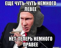 еще чуть-чуть немного левее нет, теперь немного правее