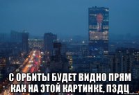  с орбиты будет видно прям как на этой картинке, пздц