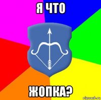 я что жопка?