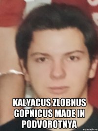  kalyacus zlobnus gopnicus made in podvorotnya