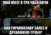 мой мозг в три часа ночи как тираннозавр залез в дренажную трубу?