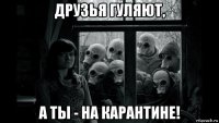 друзья гуляют, а ты - на карантине!