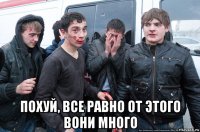  похуй, все равно от этого вони много