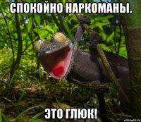 спокойно наркоманы. это глюк!