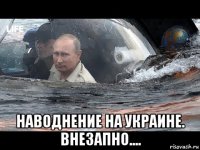  наводнение на украине. внезапно....