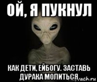 ой, я пукнул как дети, ейбогу. заставь дурака молиться