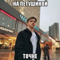 на петушиной точке