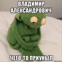 владимир александрович чего-то приуныл
