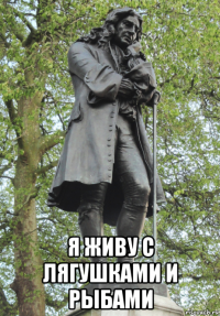  я живу с лягушками и рыбами