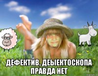 дефектив, деыектоскопа правда нет