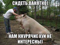 сидеть,ванятко) нам кнурячие хуи не интересны)
