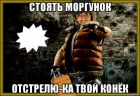 стоять моргунок отстрелю-ка твой конёк