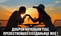  доброй ноченьки тебе, прелестнейшее созданьице моё !