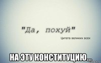  на эту конституцию...