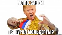 алло, зачем ты курил мольберты?