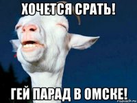 хочется срать! гей парад в омске!