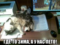  где-то зима, а у нас лето!