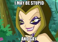 i may be stupid and gay