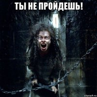 ты не пройдешь! 
