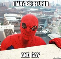 i may be stupid and gay