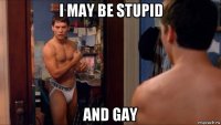 i may be stupid and gay