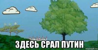  здесь срал путин
