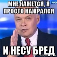 мне кажется, я просто нажрался и несу бред