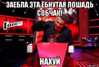 заебла эта ёбнутая лошадь собчак! нахуй